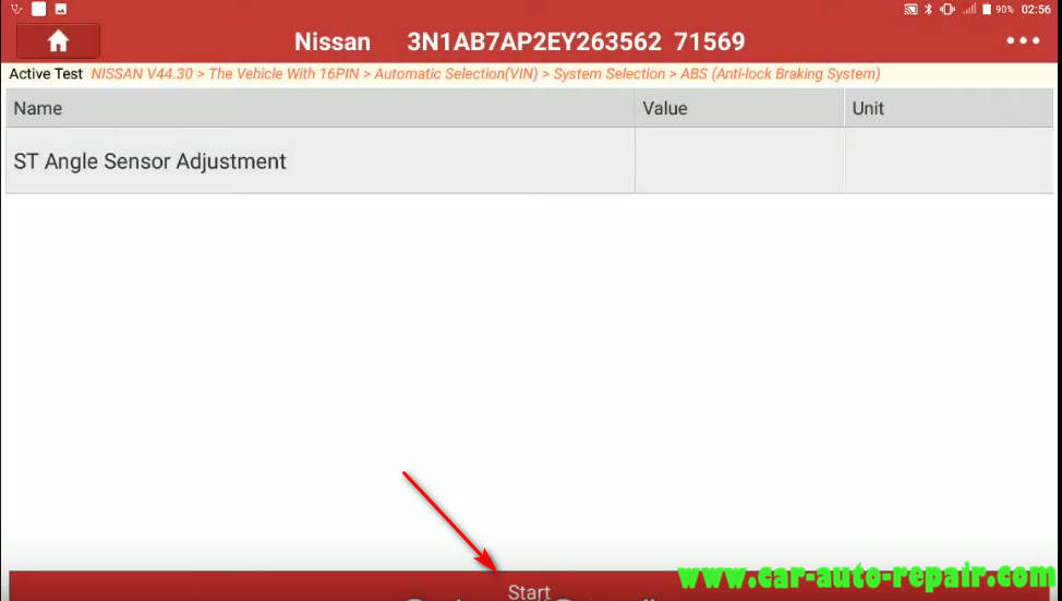 Nissan Sentra 2014 Steering Angle Sensor Adjustment (13)