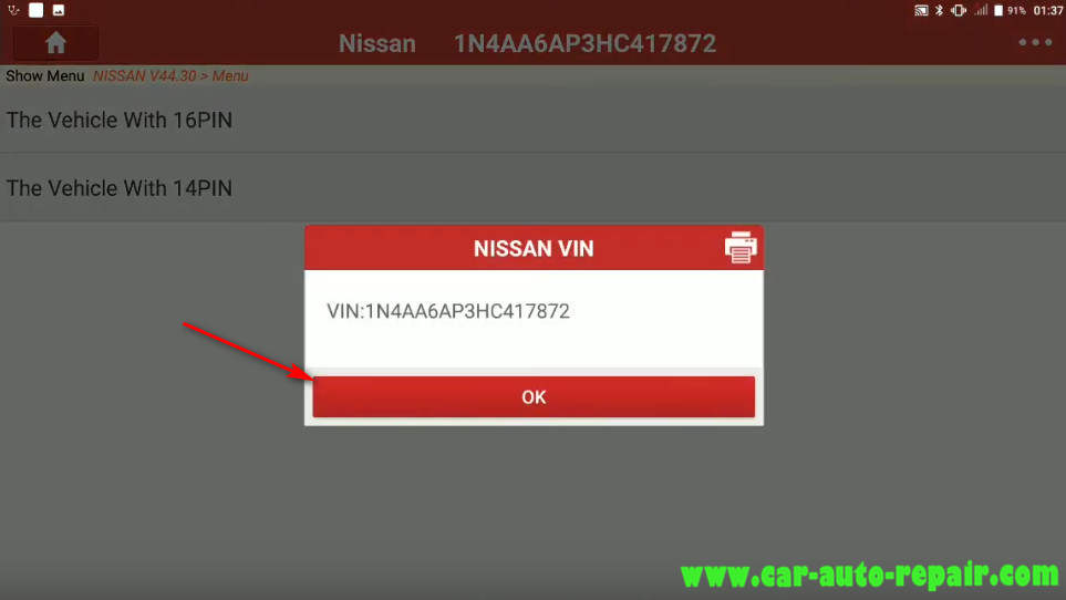 Nissan Sentra 2014 Steering Angle Sensor Adjustment (4)
