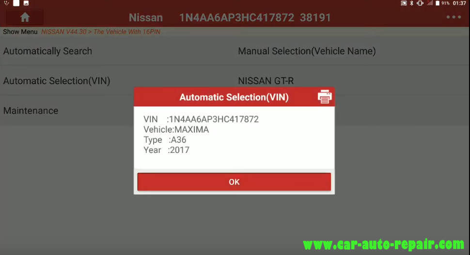 Nissan Sentra 2014 Steering Angle Sensor Adjustment (6)