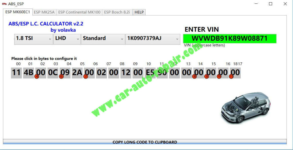 VW ABS ESP Calculator 3 In 1 Download,Installation & How to Use Auto