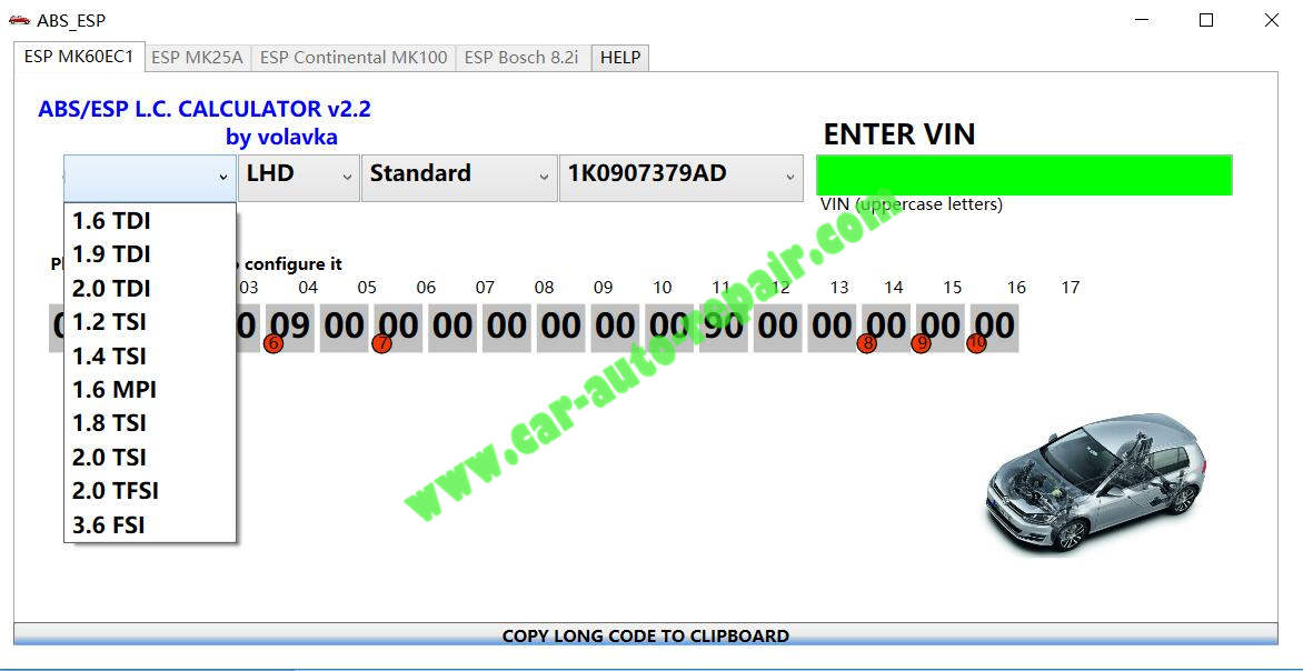 VAG ABS ESP Calculator Download,Installation & How to Use (2)