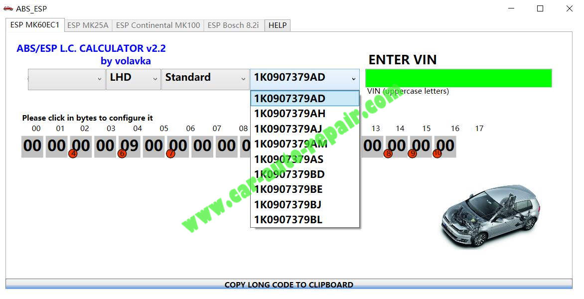 VAG ABS ESP Calculator Download,Installation & How to Use (3)