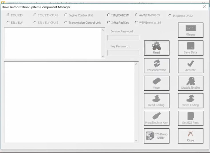 AVDI Read Benz W221 Password for All Key Lost Programming (10)