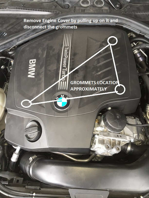 How to Remove BMW F30 N55 ECU DME by Yourself (2)