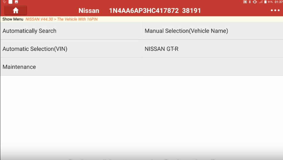 Launch X431 Torque Change Auto Light Logic Setting for Nissan Sentra (6)