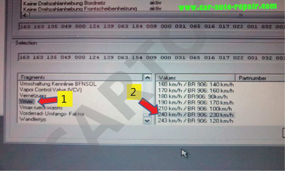 Mercedes Benz R-Class 251 Speed Limit Coding by Vediamo (11)