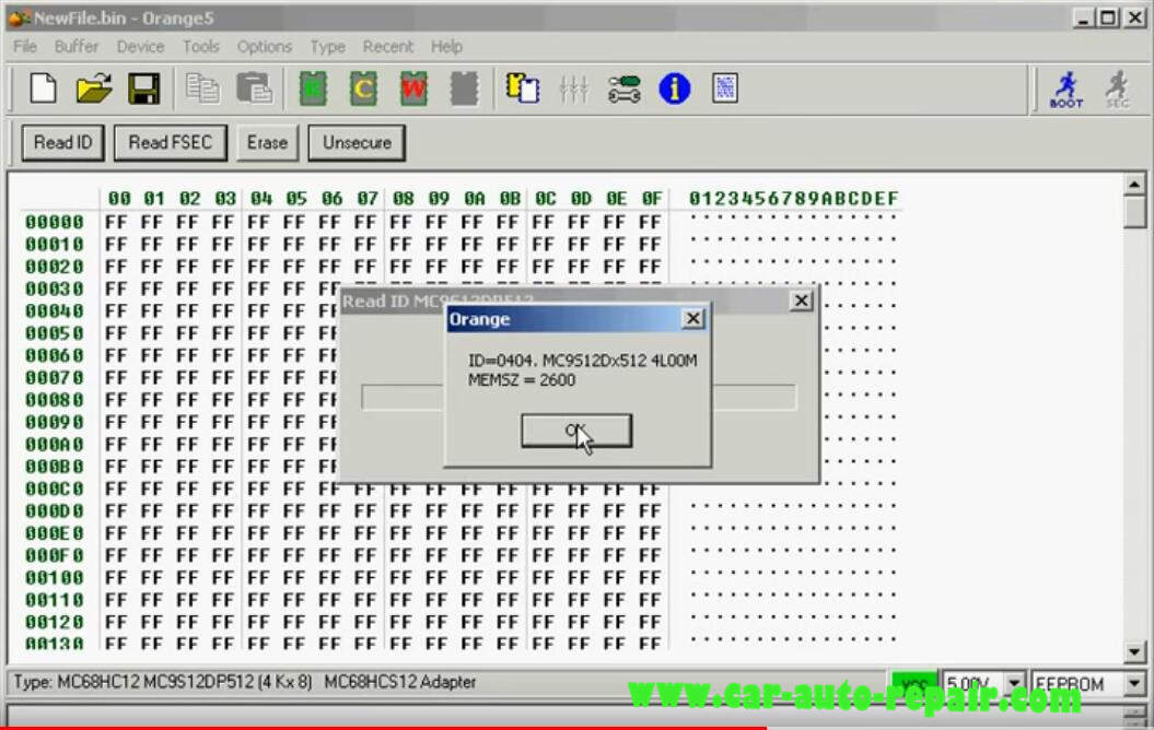 Orange 5 Programmer ReadWrite MC9S12DP512 Chip (10)