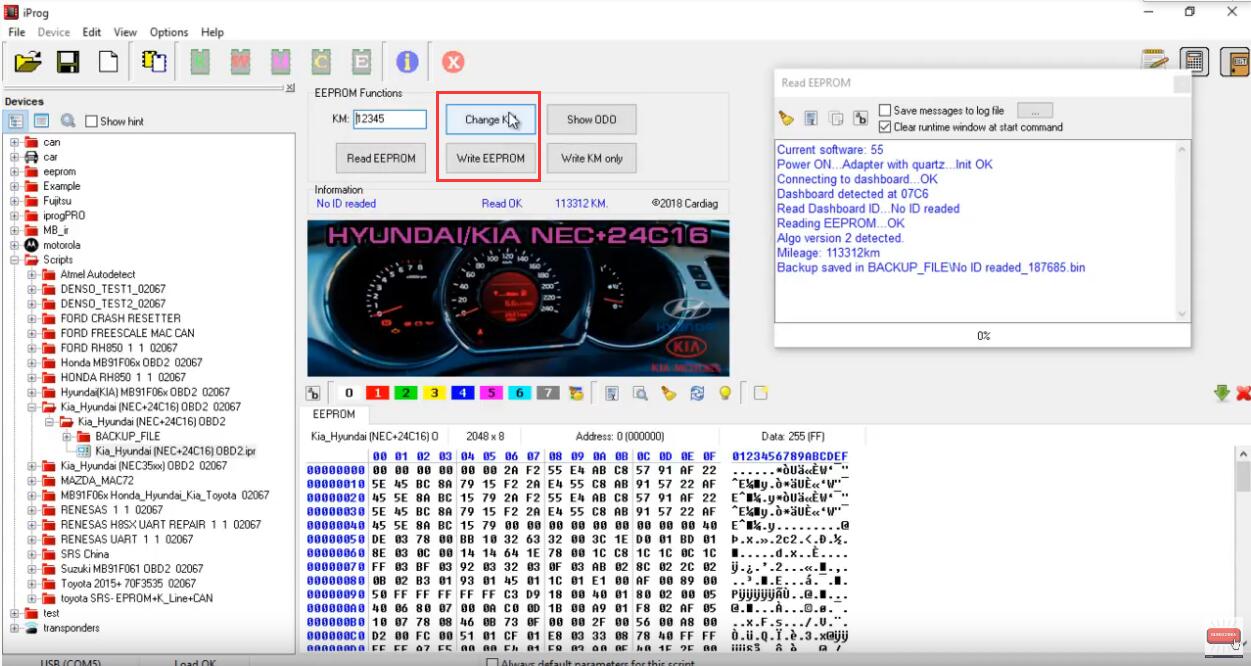 iProg Pro Change Odometer for Hyundai NEC+24C16 (3)