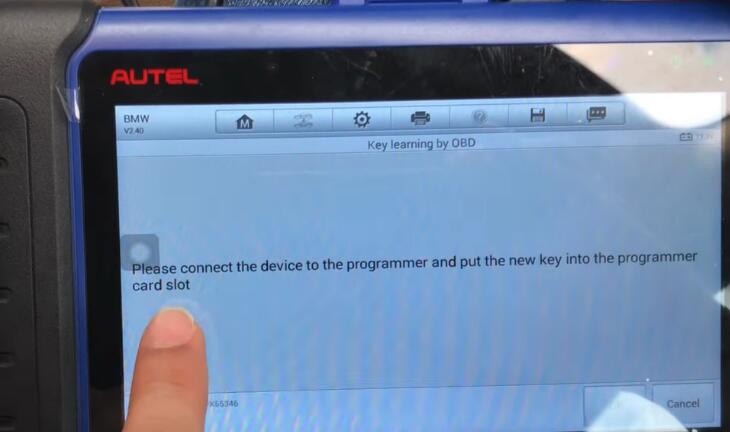 Autel IM508 Add New Smart Key for BMW E90 CAS32008 by OBD (22)