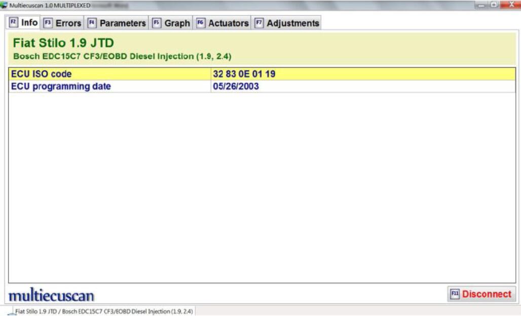 FIAT Stilo Service Interval Reset by Multiecuscan After Oil Change (2)