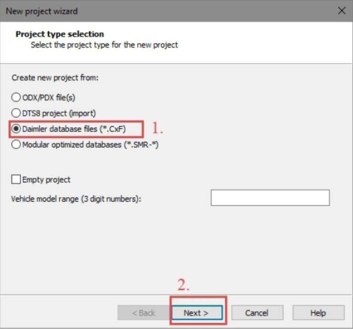 How to Import Benz DTS Monaco CBF Daimler Database File (1)