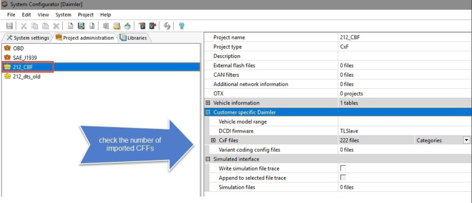 How to Import Benz DTS Monaco CBF Daimler Database File (7)