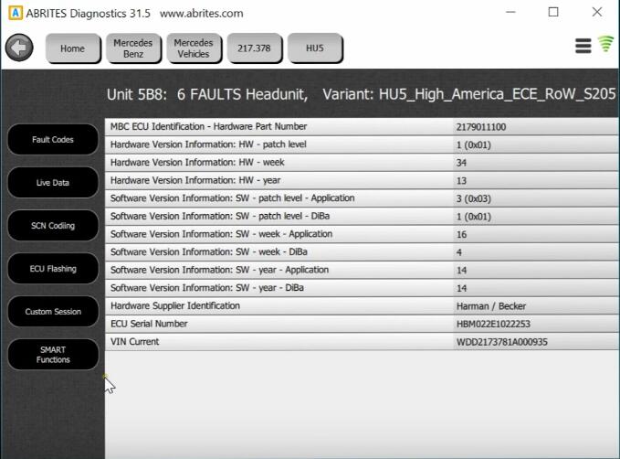 How to Use AVDI to Activate Benz S63 AMG Coupe Video In Motion (5)