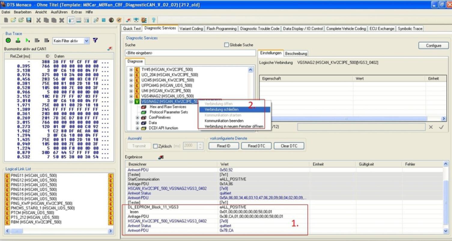 How to Use DTS Monaco Restore ECU Data for Benz (4)