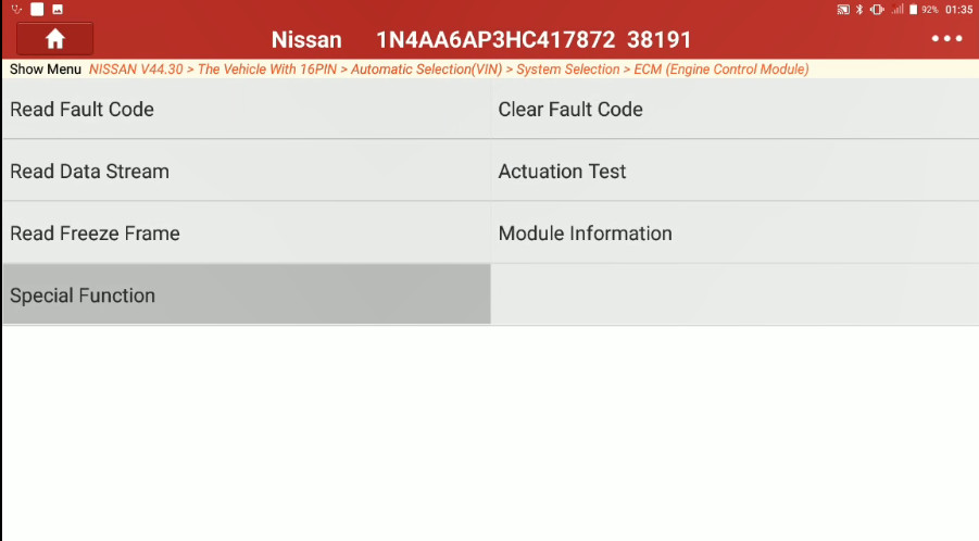 Nissan Maxima 2017 Target Ignition Timing Adjustment (5)