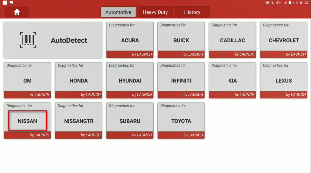 Nissan Maxima Steering Angle Sensor Adjustment by Launch X431 (1)