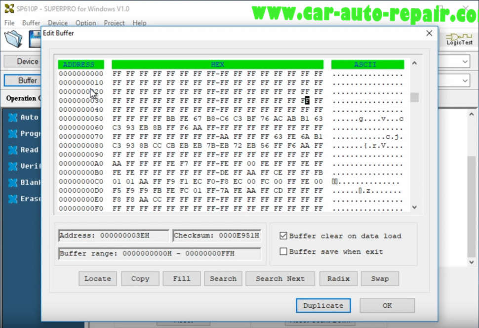 Toyota Corolla 2012 Airbag Crash Data Reset by Super Pro 610P (14)