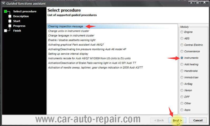 VCP Clear Inspection Service Massage for VW PQ35 46 Audi A3 A6 (2)
