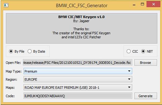 How to Easily Generate FSC Codes for BMW CIC Units by Yourself