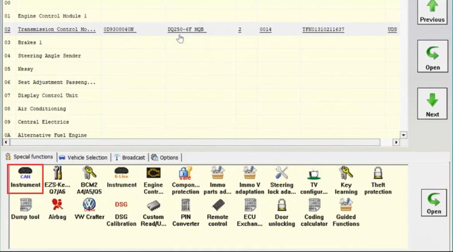 AVDI Diagnostic to AdaptProgram DSG TCU for VW Golf7 (14)