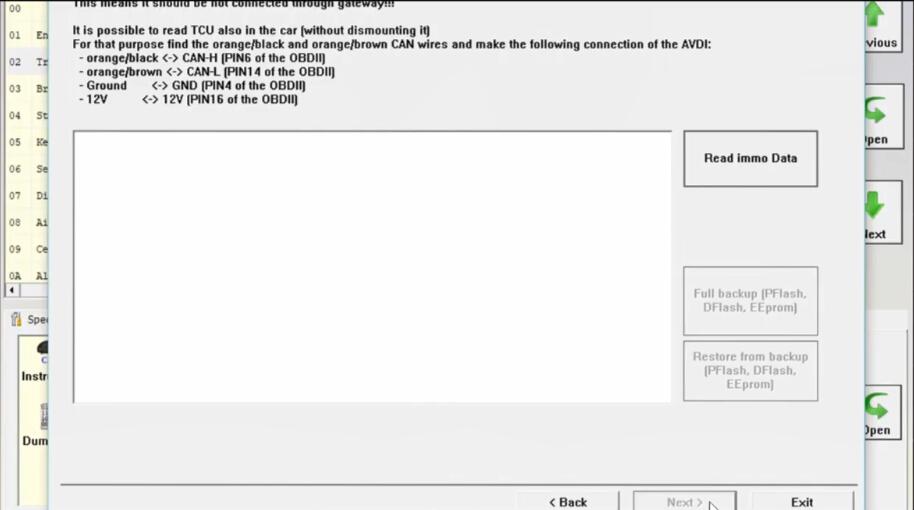 AVDI Diagnostic to AdaptProgram DSG TCU for VW Golf7 (22)