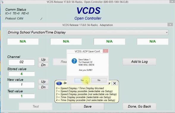 Audi A3 Drive School Mode Speed Display Coding by VCDS (5)