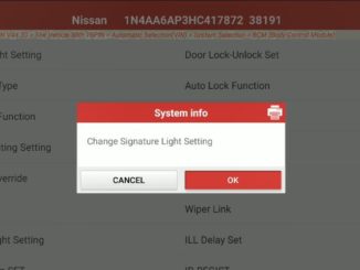Change Signature Light for Nissan Maxima 2017 by Launch X431 (5)