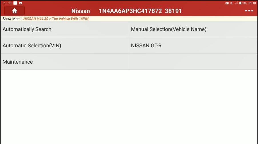 Decel G Sensor Calibration for Nissan Maxima 2017 by Launch X431 (1)