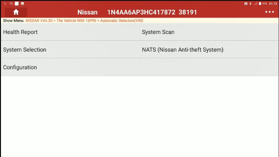 Decel G Sensor Calibration for Nissan Maxima 2017 by Launch X431 (2)