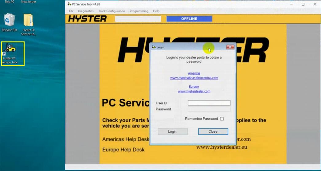 Hyster PC Service Tool v4.92 2019