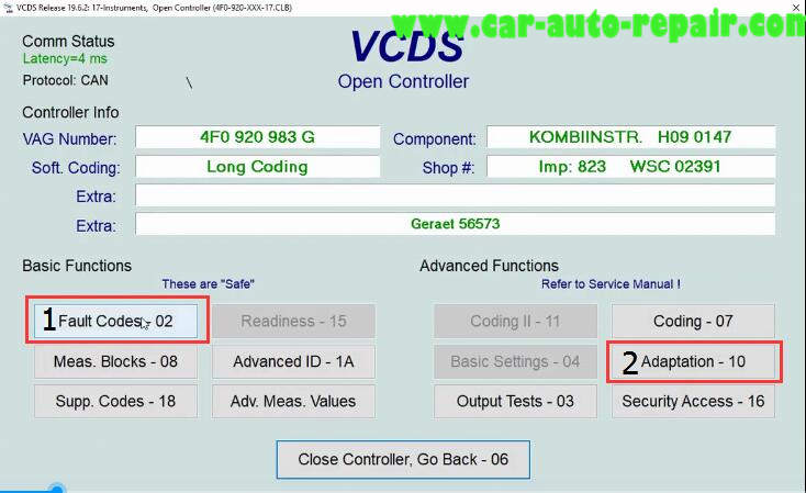 How to Use VCDS to Reset Service Light for Audi A6 2010 (4)