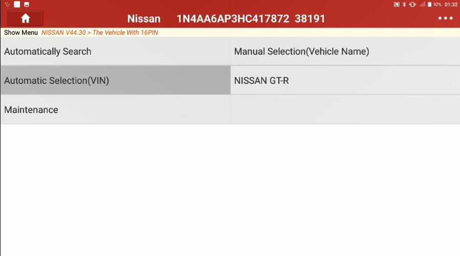 Nissan Maxima 2017 Forward Emergency Brake Default Setting (1)