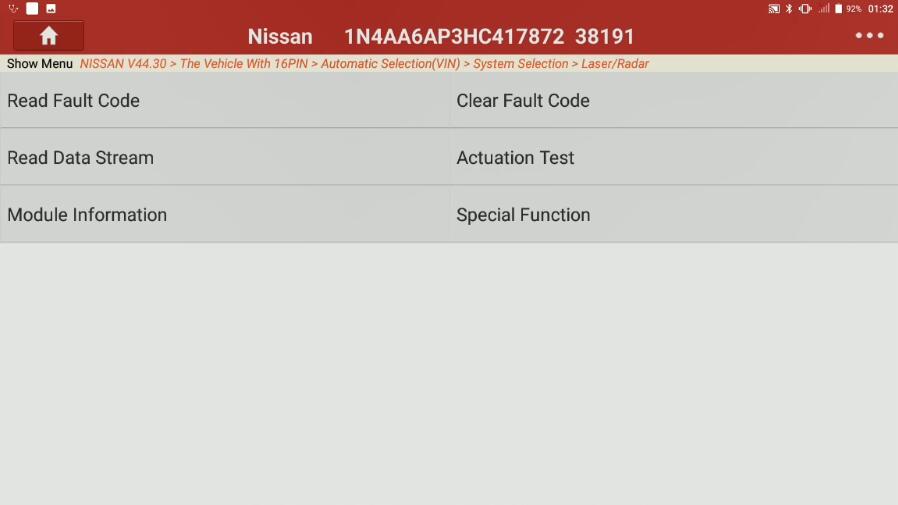 Nissan Maxima 2017 Forward Emergency Brake Default Setting (2)