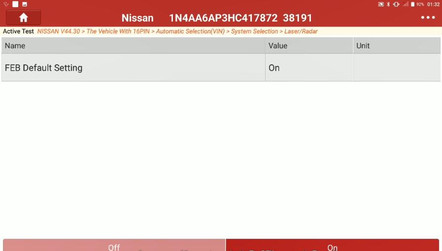 Nissan Maxima 2017 Forward Emergency Brake Default Setting (4)