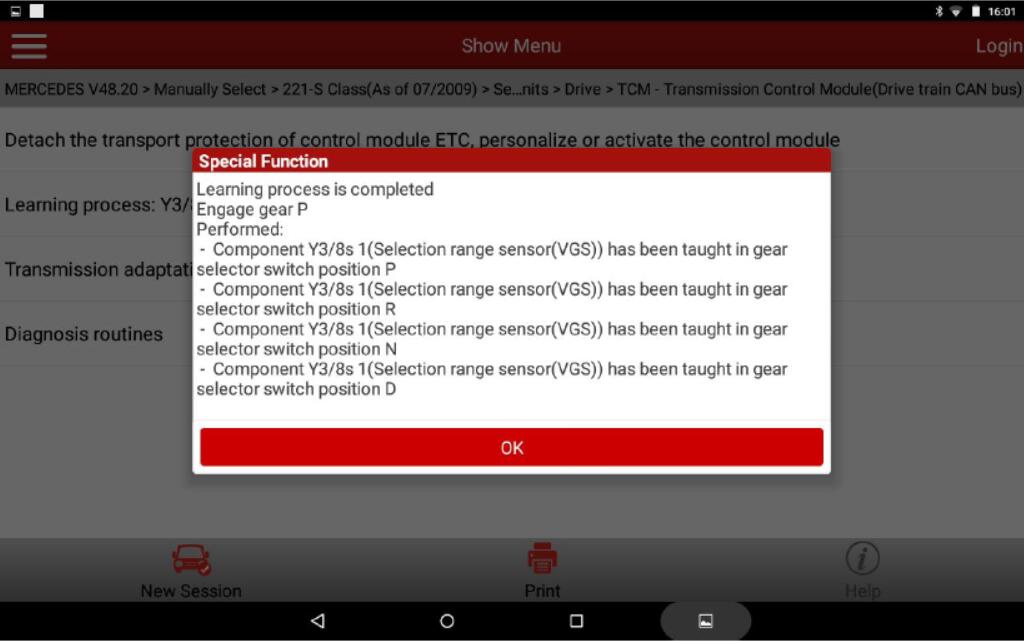 Benz-W211-Gearbox-Programming-Coding-by-Launch-X431-8