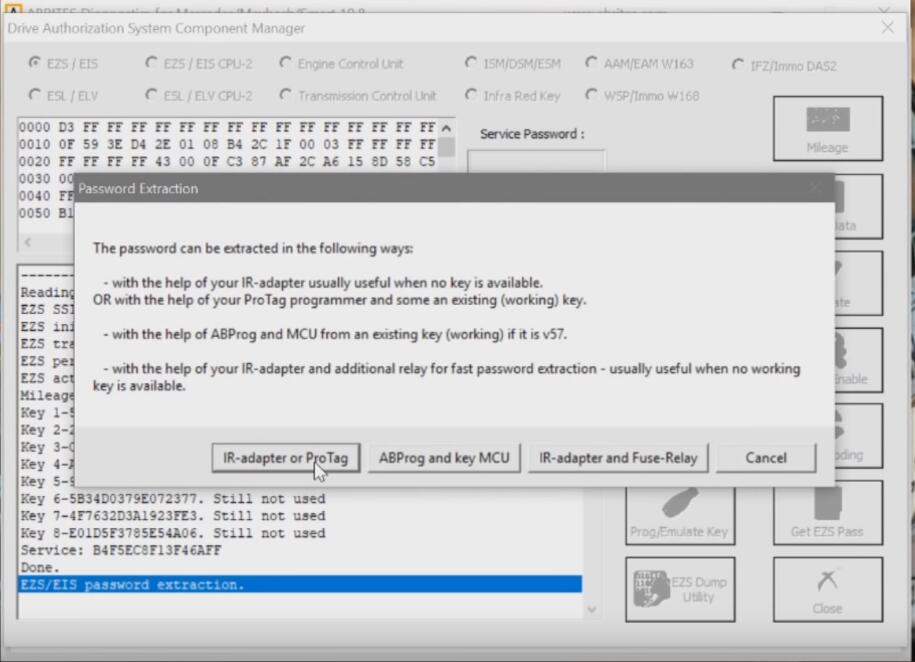 Benz-W221-All-Key-Lost-Programming-by-AVDI-Programmer-6