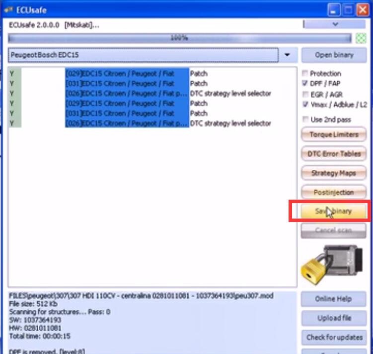 How-to-Remove-DPF-for-2003-Peugeot-307-HDI-by-ECUsafe-5