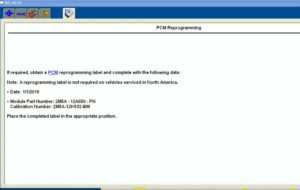 Ford Focus PCM Reprogramming by Ford IDS Software - Auto Repair