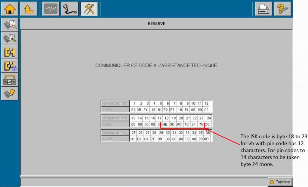 Renault immo repair