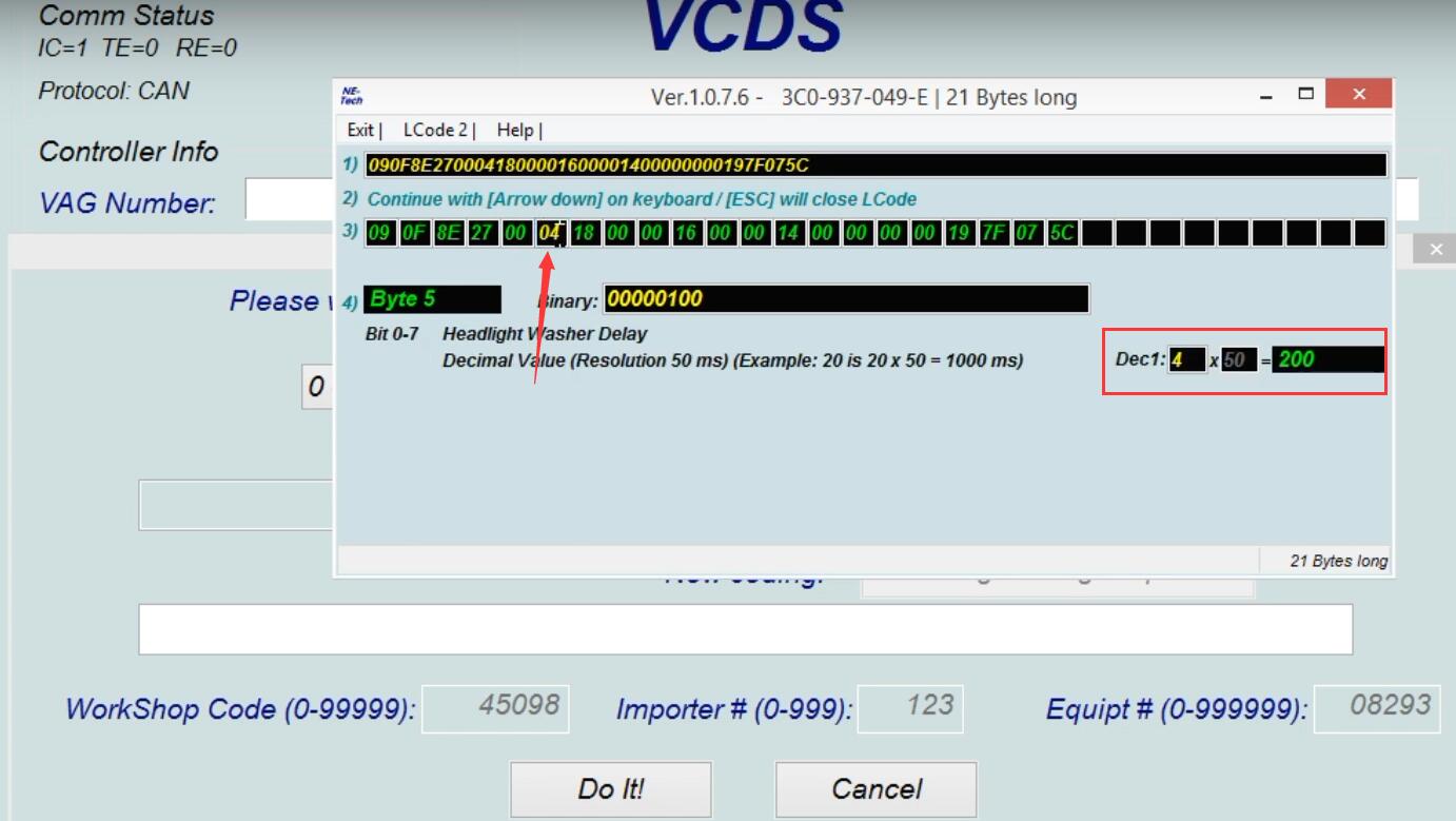 How-to-use-VCDS-delay-Headlight-Washer-for-VW-Golf-MK5-5