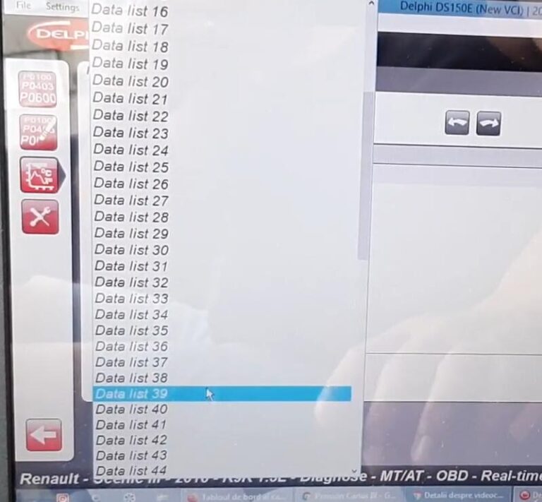 How to Check Real Mileage by Delphi DS150 on Renault Megane Scenic 3