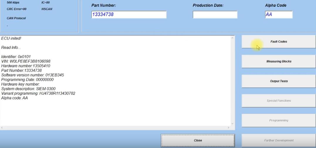 How-to-Scan-Park-Brake-Control-Module-Fault-Code-via-OPCOM-on-Astra-J-7