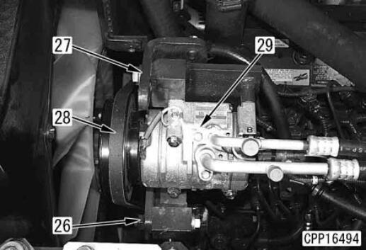 Komatsu-PC130-Excavator-Engine-Work-Equipment-Pump-Removal-and-Installation-10