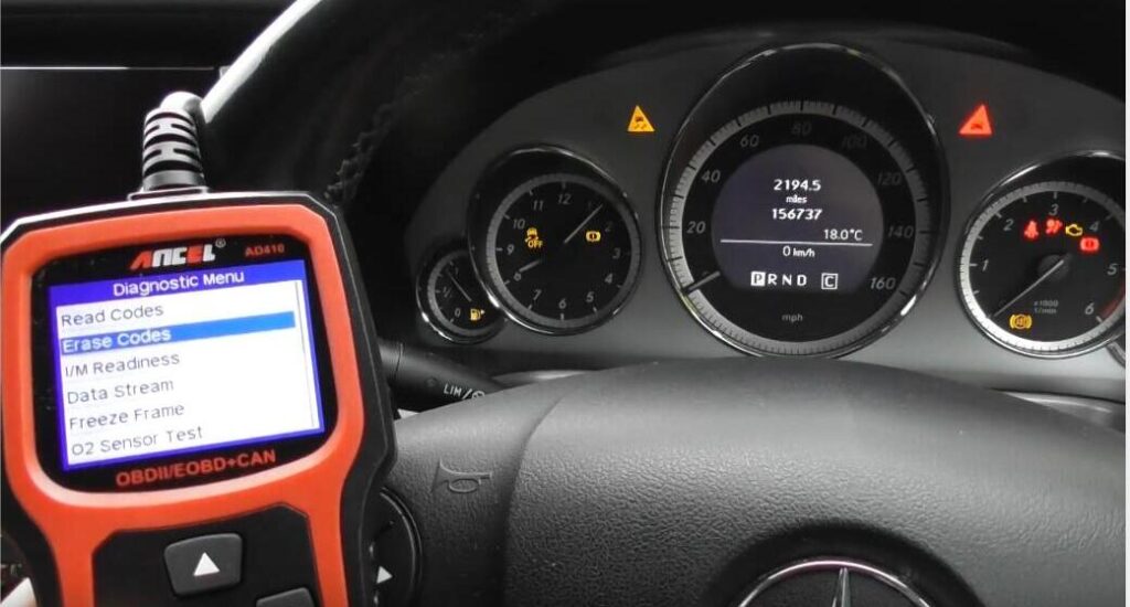 How to Diagnostic Check Engine Light by Ancel AD410 for Benz Auto