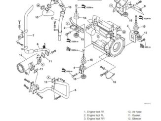 Takeuchi-TB128-Mini-Excavator-Engine-Removal-Installation