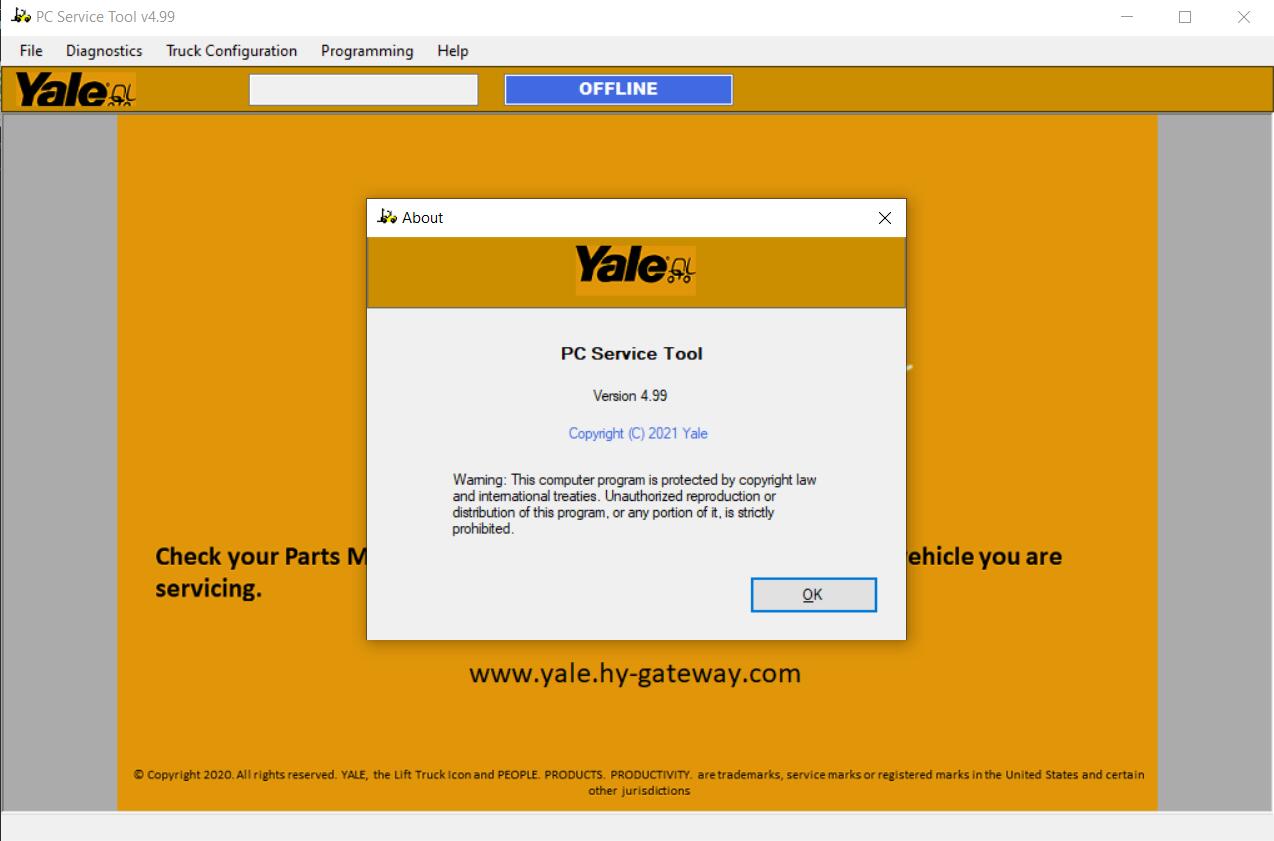 Yale PC Service Tool Auto Repair Technician Home