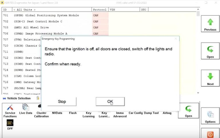 All Keys Lost Programming using AVDI and JL006 for 2020 Land Rover ...