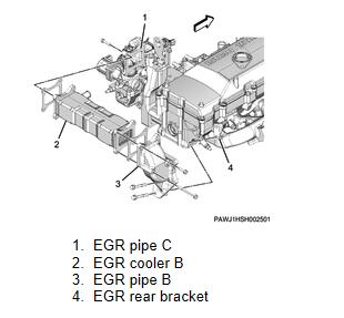 Hitachi-ISUZU-4HK1-Engine-Cylinder-Head-Assembly-Removal-Guide-11