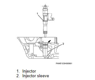 Hitachi-ISUZU-4HK1-Engine-Cylinder-Head-Assembly-Removal-Guide-28