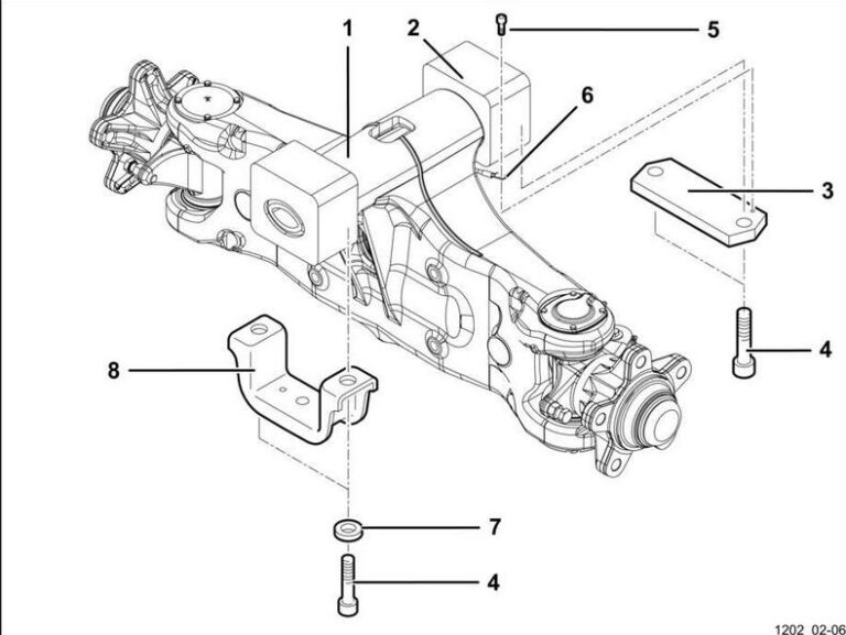 Linde X1252 Forklift Truck Steering Axle Removal and Installation Guide